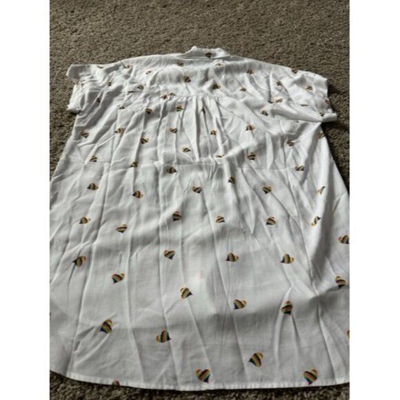 Jane and Delancey Hearts LBGT Pride button up collar T-shit Womens Size Medium - Picture 13 of 15